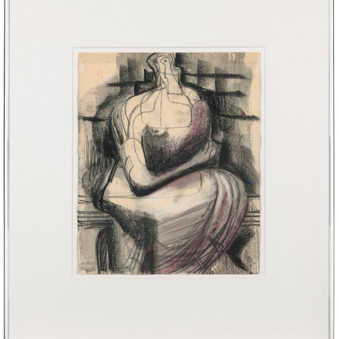Henry Moore — Сидящая женщина, изображение 2
