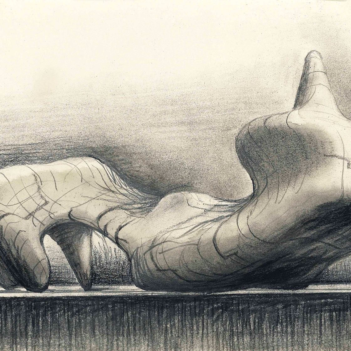 Henry Moore — Лежащая фигура