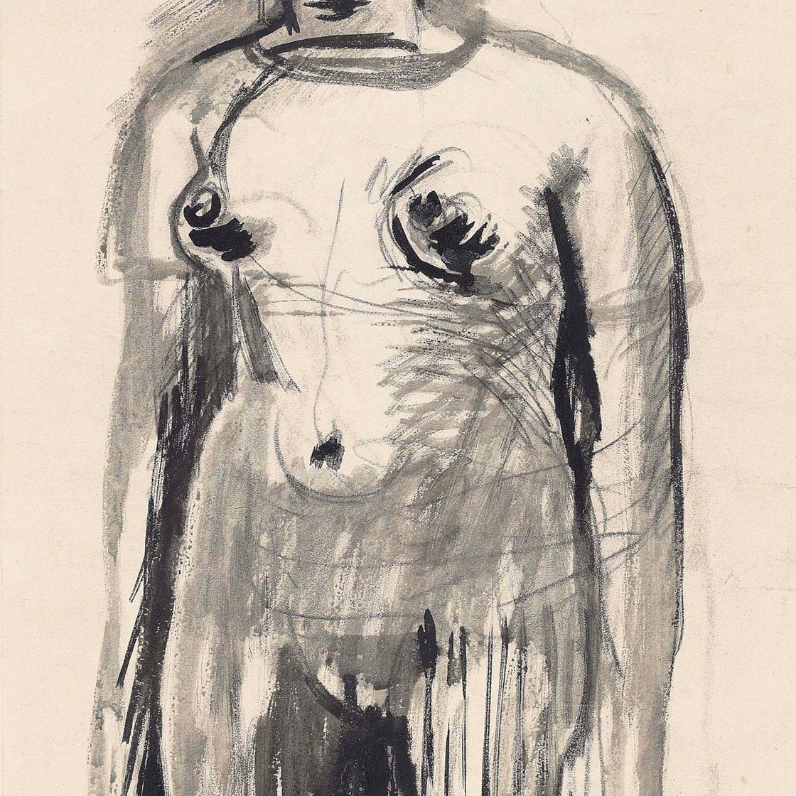 Henry Moore — Стоя обнаженной