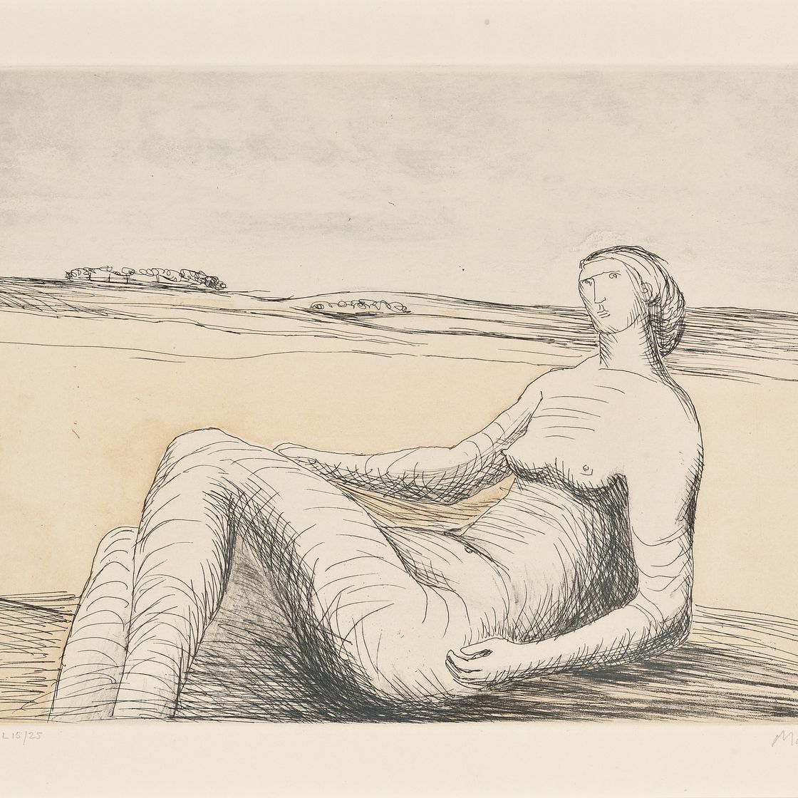 Henry Moore — Альбом "Лежащая фигура", изображение 6