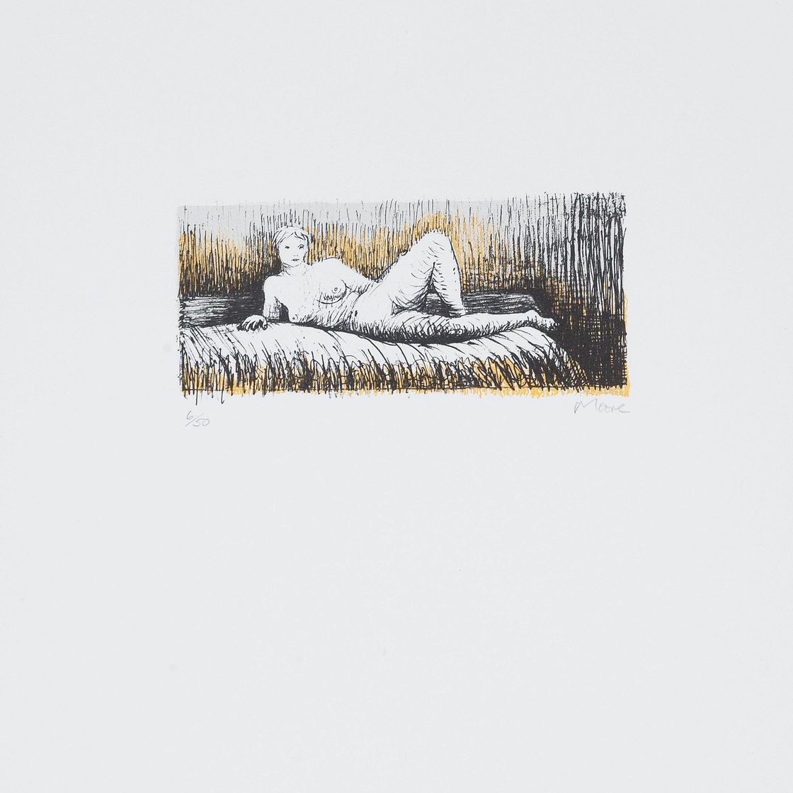 Henry Moore — Девять пластинок из коллекции Nudes (C. 396-401, 403-406), изображение 4