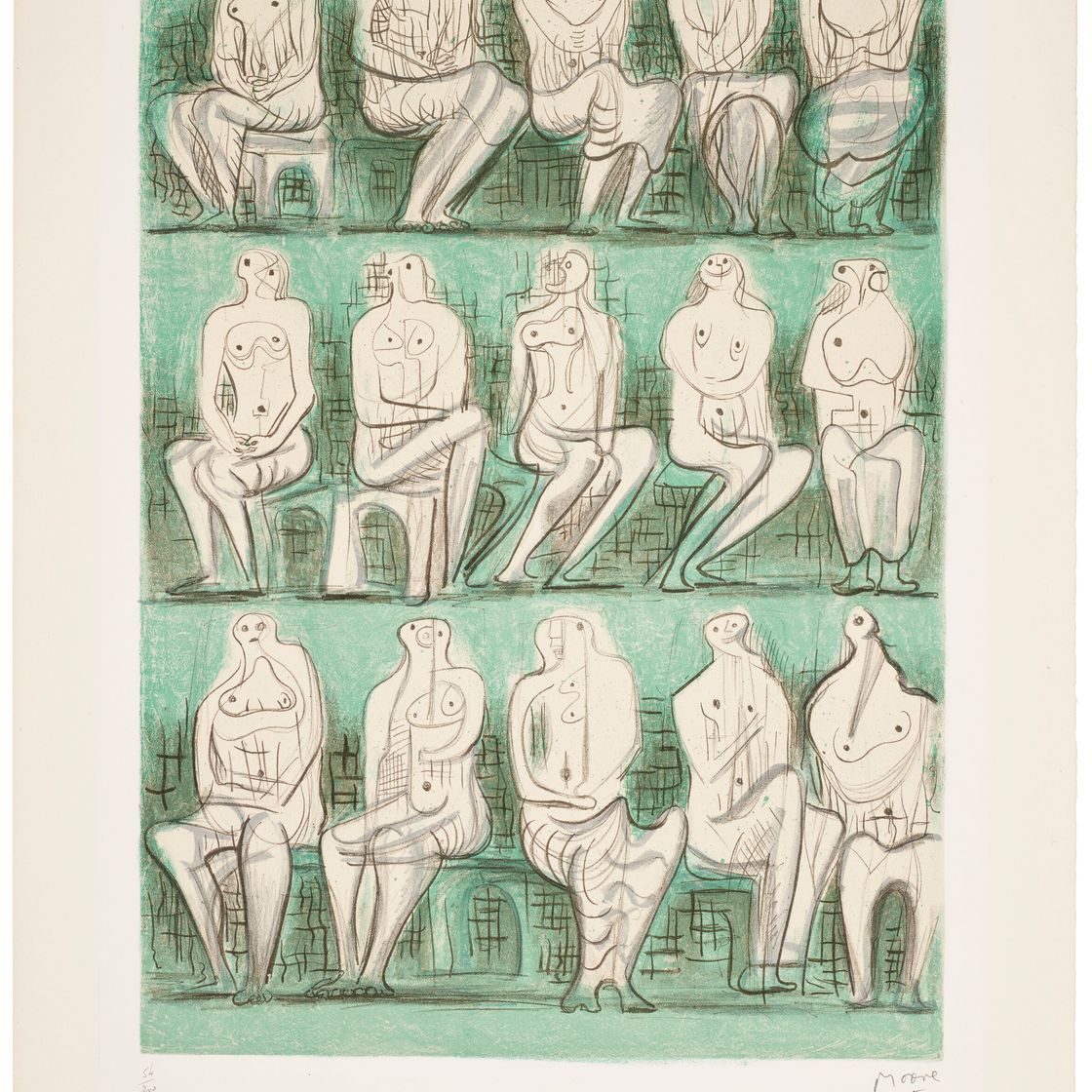 Henry Moore — Сидящие фигуры