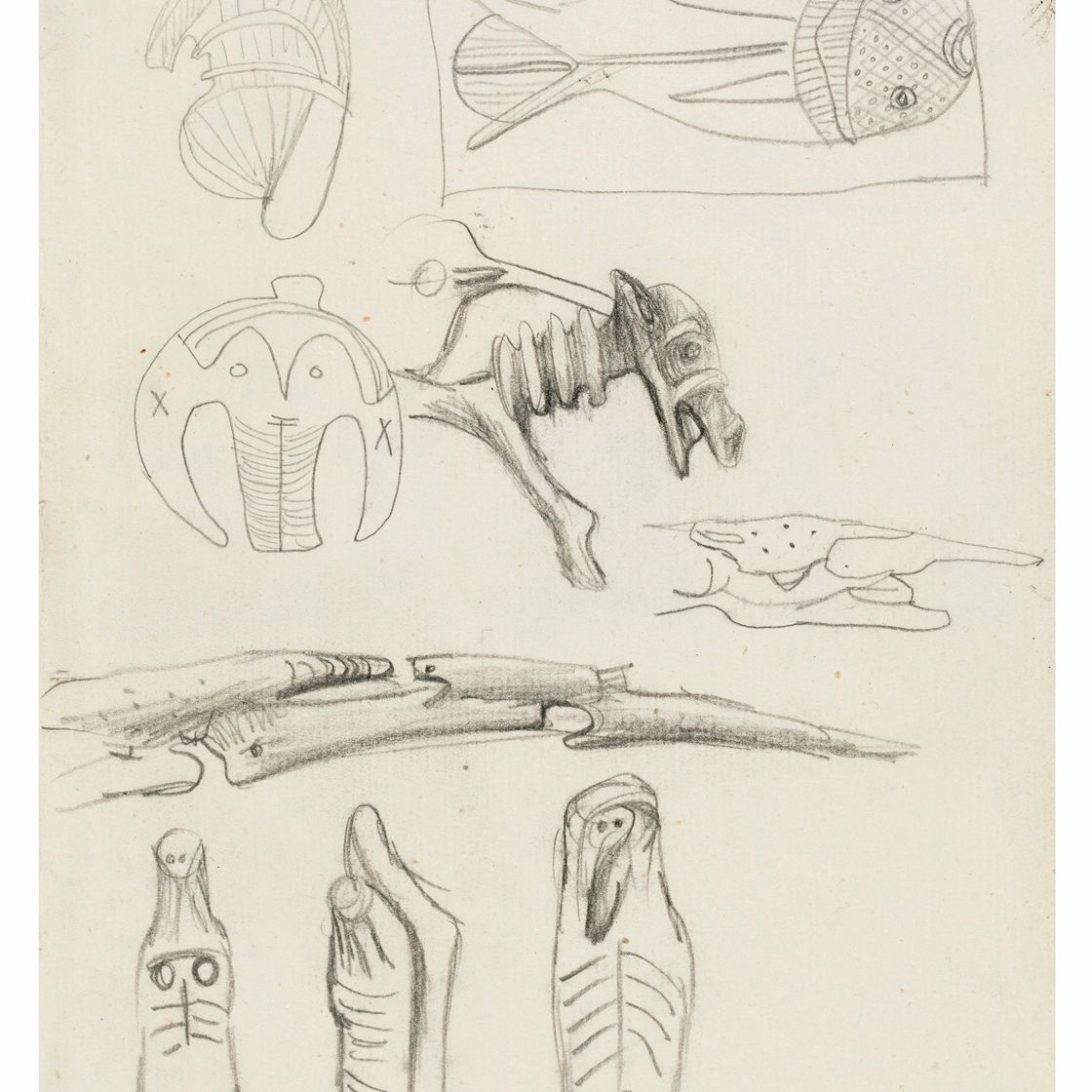 Henry Moore — Текстильный дизайн из альбома для рисования 1, изображение 1
