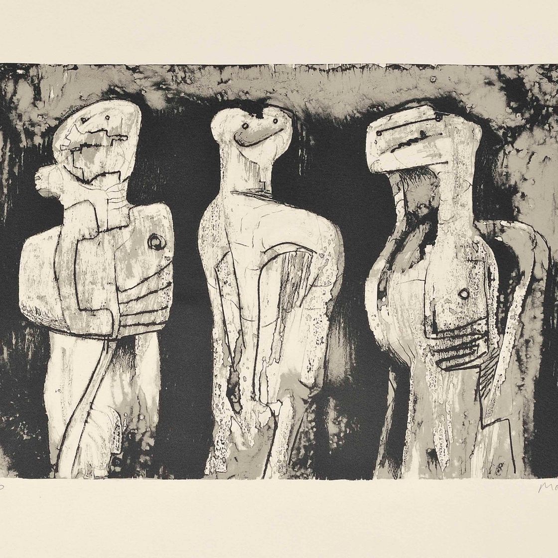 Henry Moore — Три стоящие фигуры