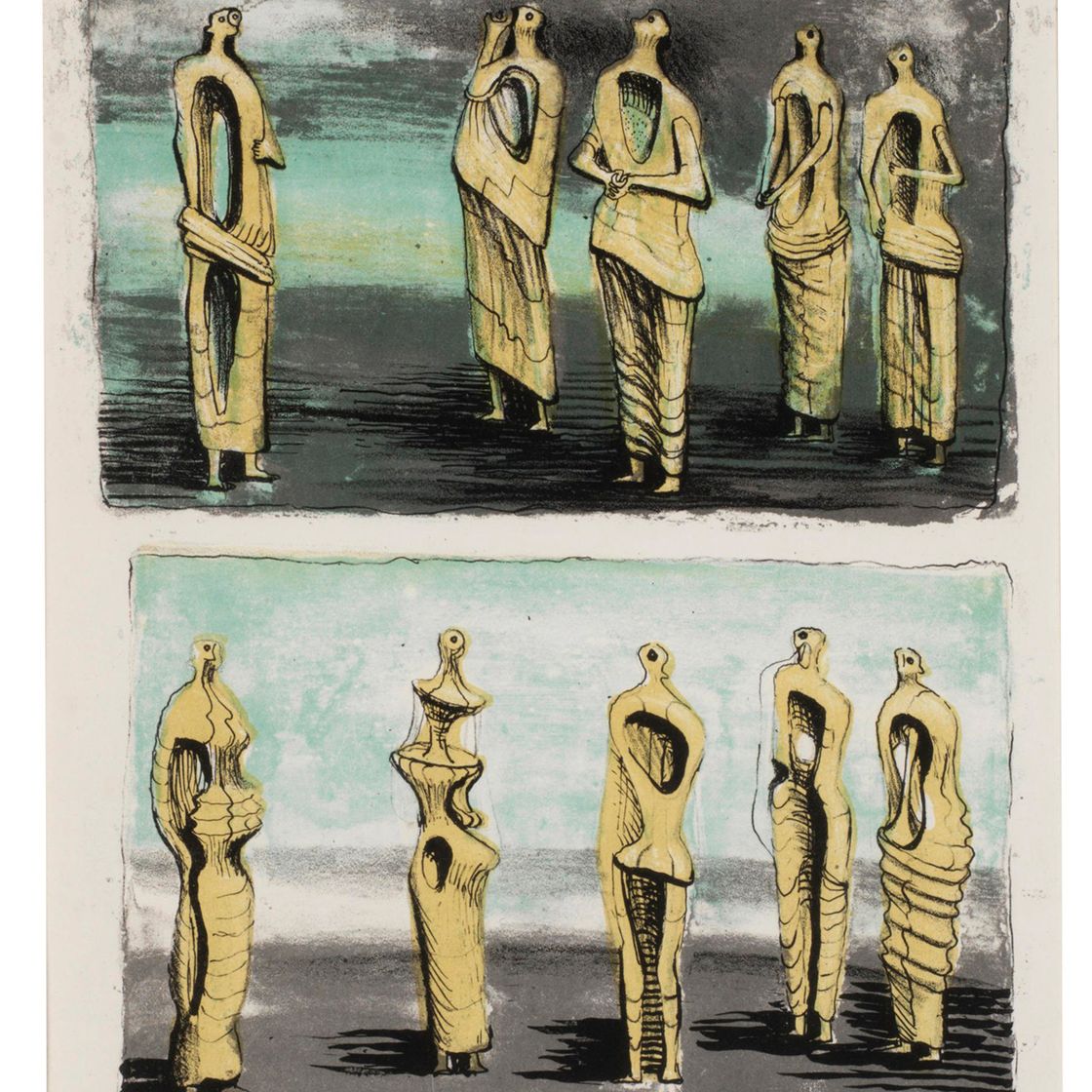 Henry Moore — Стоящие фигуры