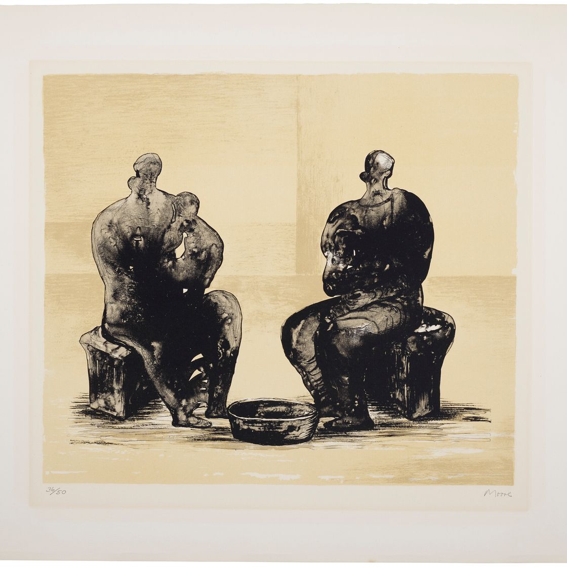 Henry Moore — Три гравюры художника, изображение 2