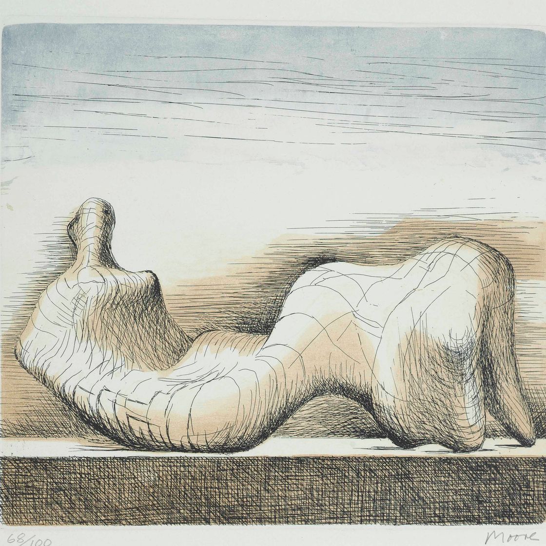 Henry Moore — Лежащая фигура (C. 423)