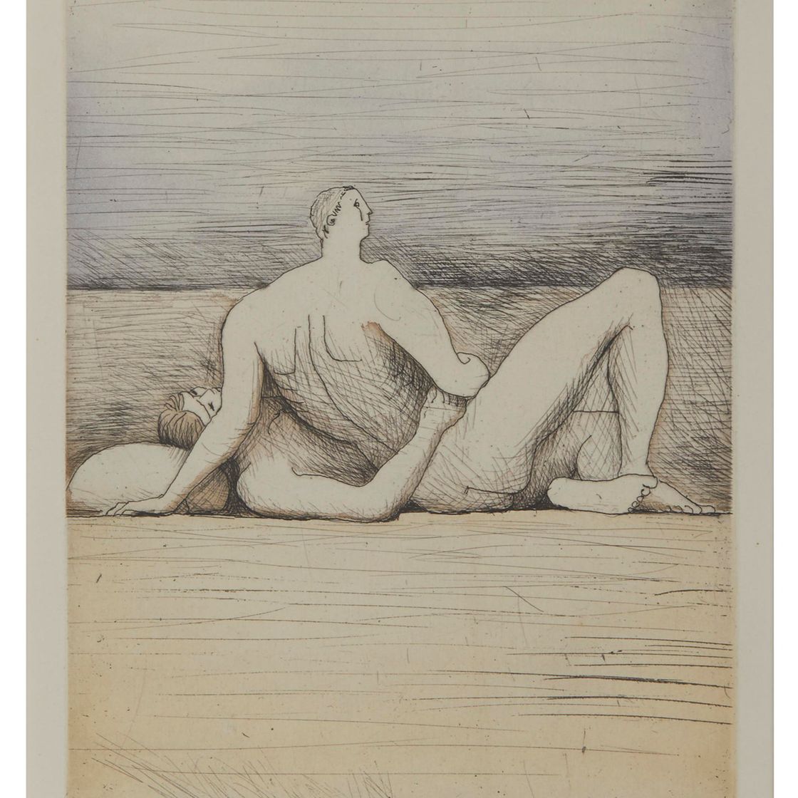Henry Moore — Лежащие фигуры Мужчины и женщины II