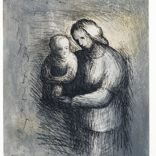 Henry Moore — Мать и дитя I, из книги "Мать и дитя" (С. 671)