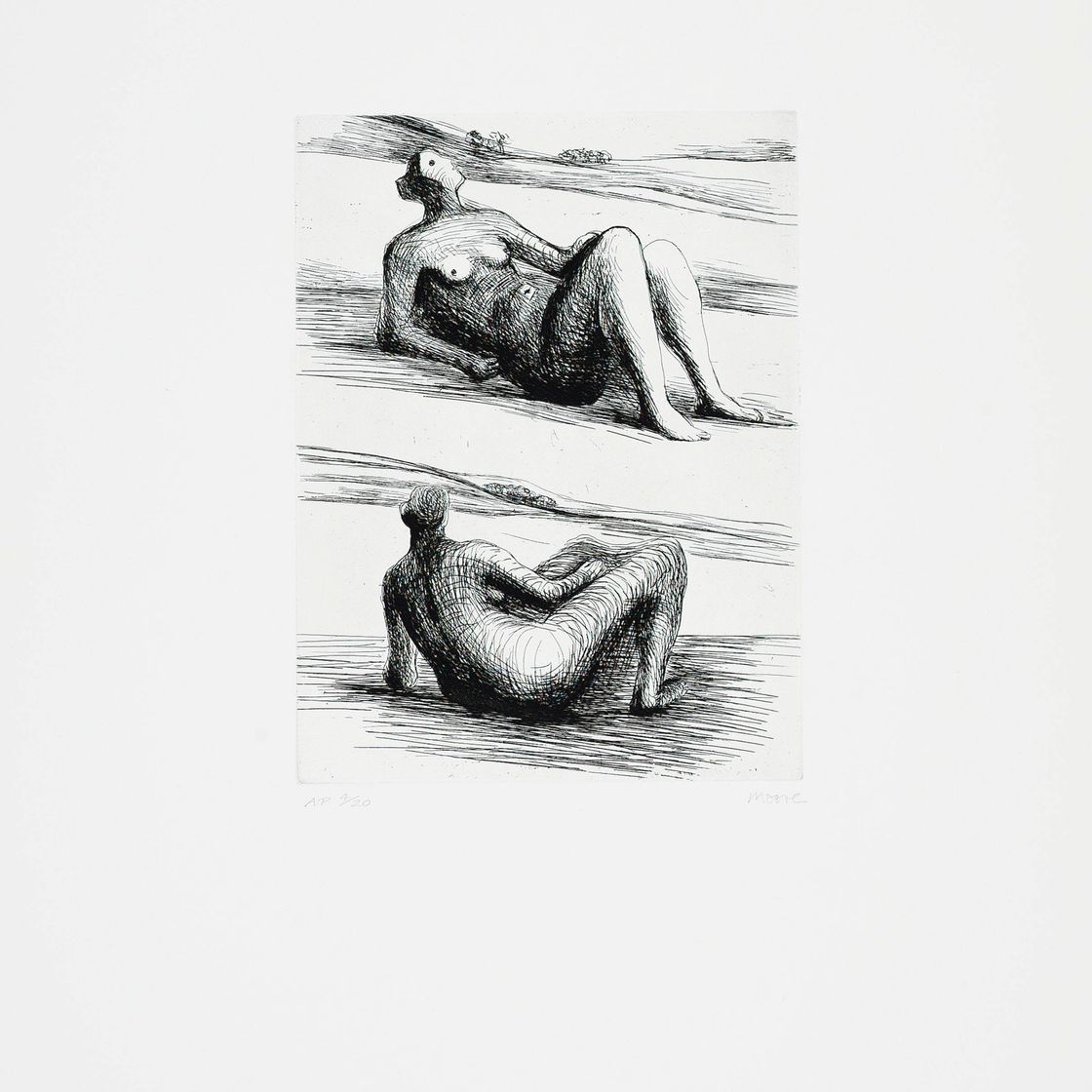 Henry Moore — Две лежащие фигуры (С. 466)