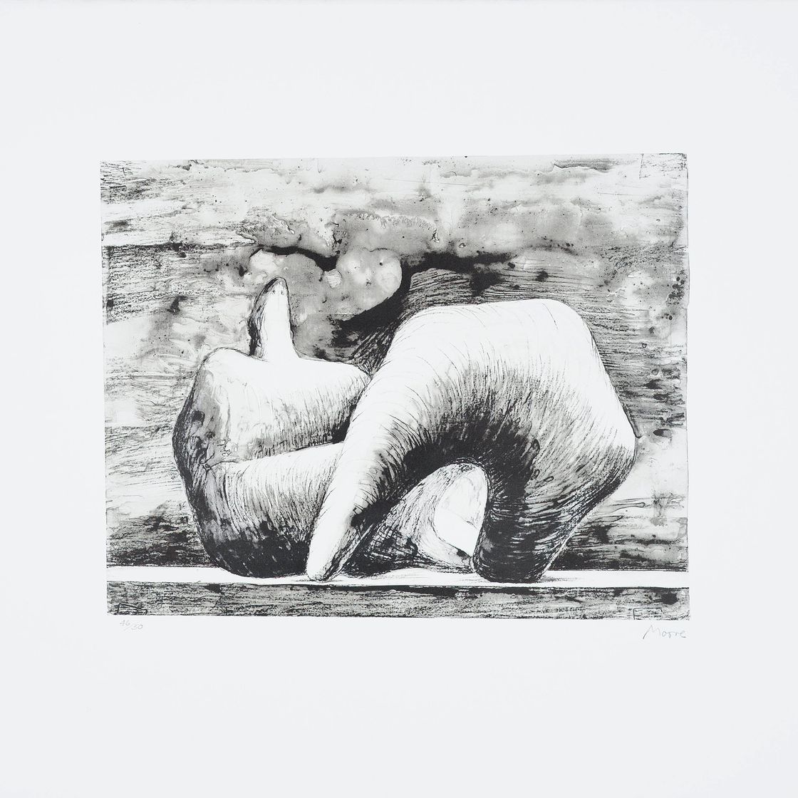 Henry Moore — Заостренная лежащая фигура (C. 543)