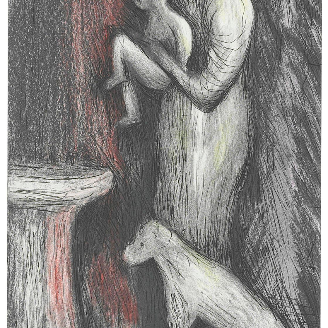 Henry Moore — Мать и дитя XXIII, от матери и дитя