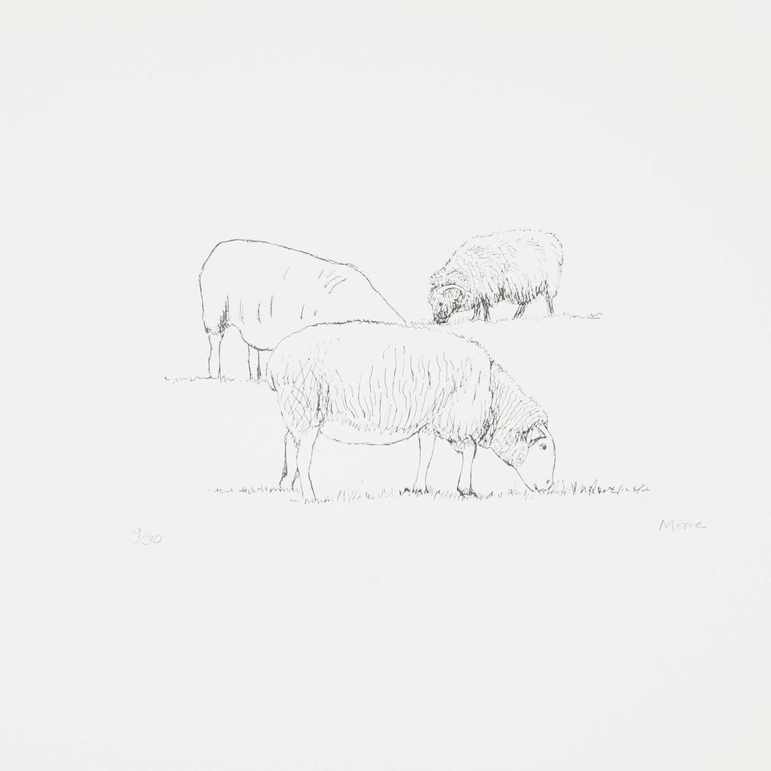 Henry Moore — Три пасущиеся овцы (С. 394)