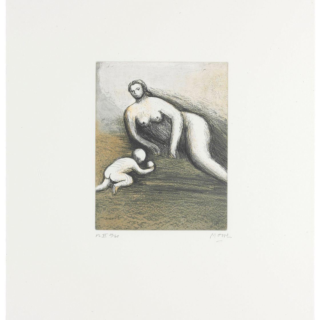 Henry Moore — Мать и дитя VI, от матери и ребенка