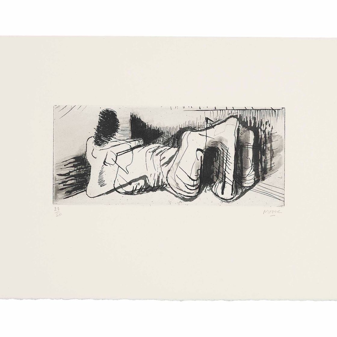 Henry Moore — Лежащая фигура II (Cramer 193)