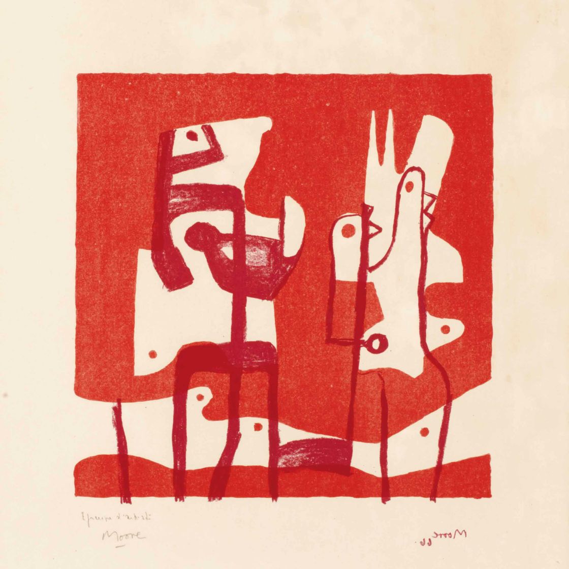 Henry Moore — Белые бланки (Cramer 65)