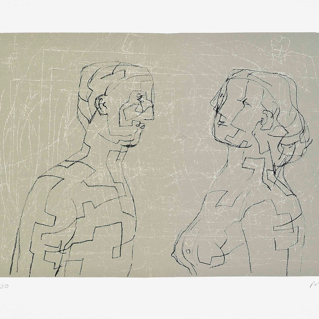 Henry Moore — Три головки (Cramer 376)