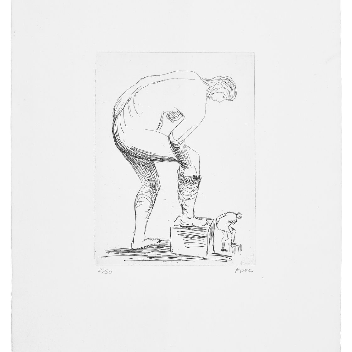 Henry Moore — Две гравюры художника, изображение 3