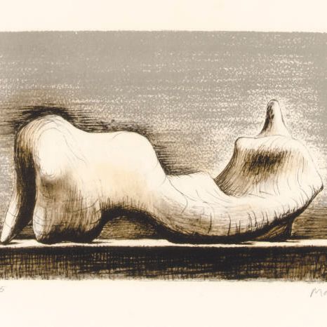 Henry Moore — Лежащая фигура (Cramer 387)