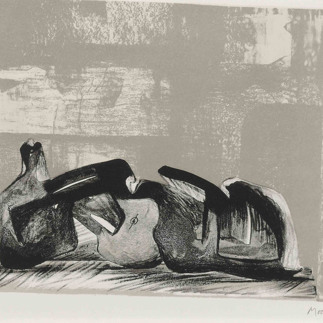 Henry Moore — Внутренняя установка откидывающейся фигуры I (C. 458)