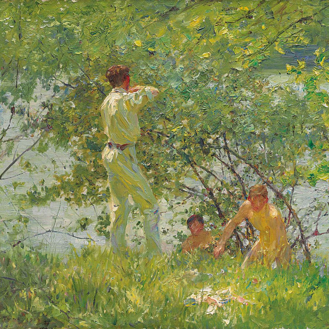 Henry Scott Tuke — Покрытый листвой июнь