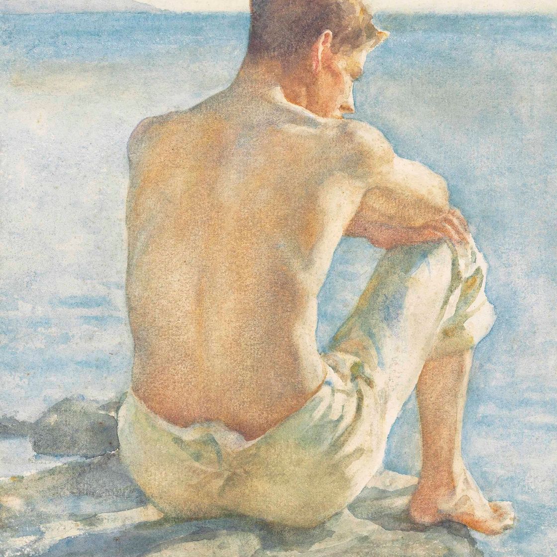 Henry Scott Tuke — Наблюдая за морем