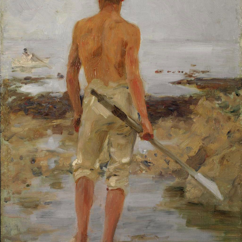 Henry Scott Tuke — Мальчик с веслом