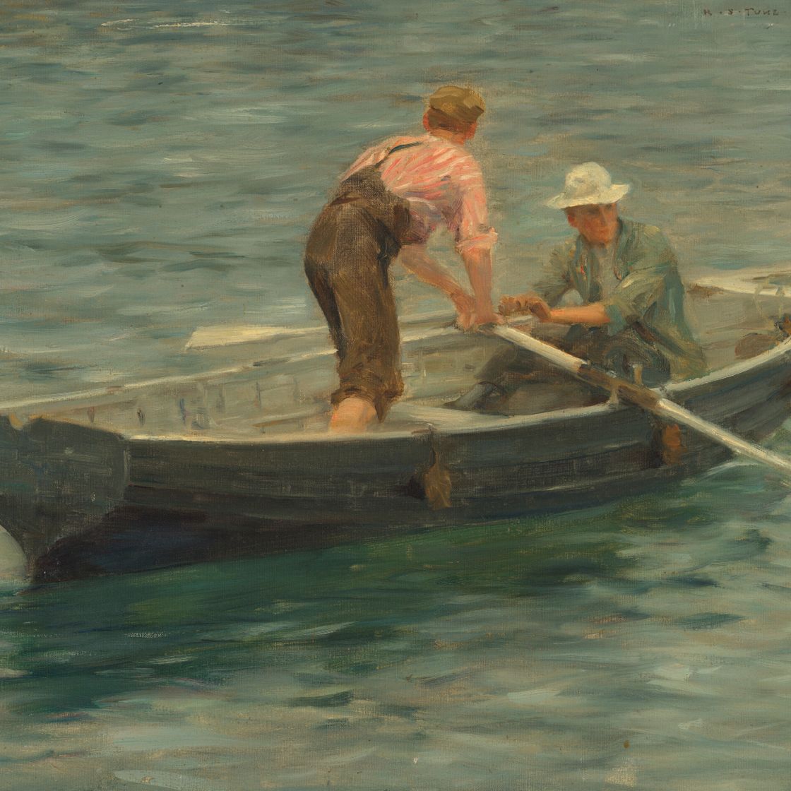 Henry Scott Tuke — Сходим на берег за шкипером