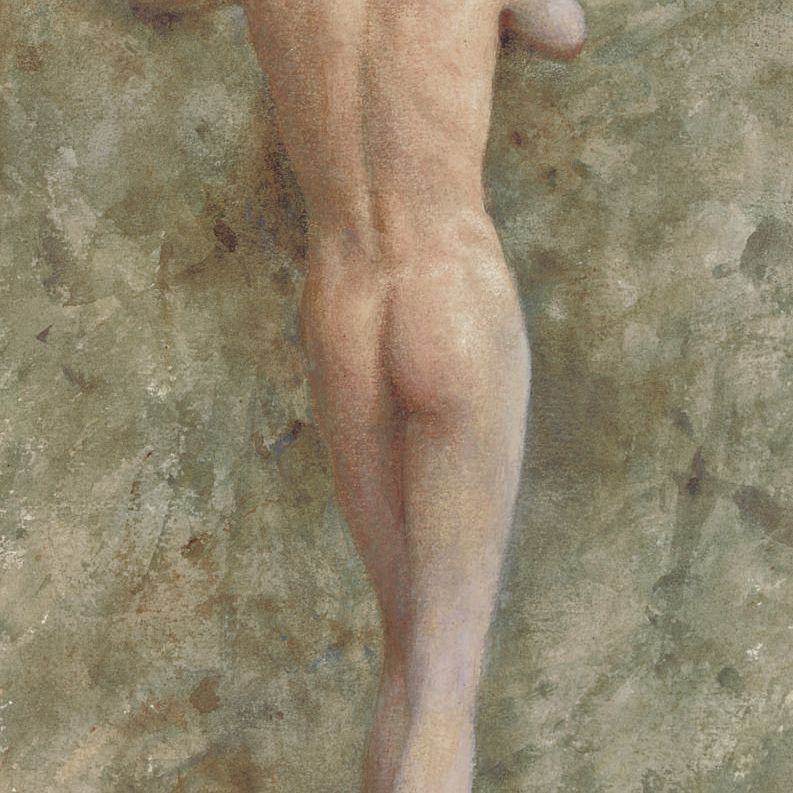 Henry Scott Tuke — Стоящий обнаженный мужчина