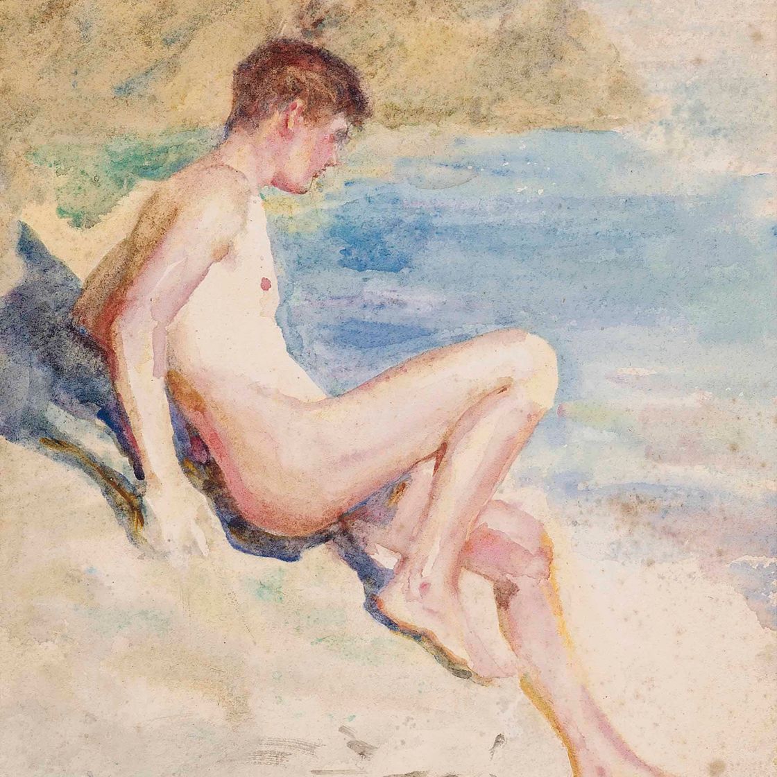 Henry Scott Tuke — Купальщица