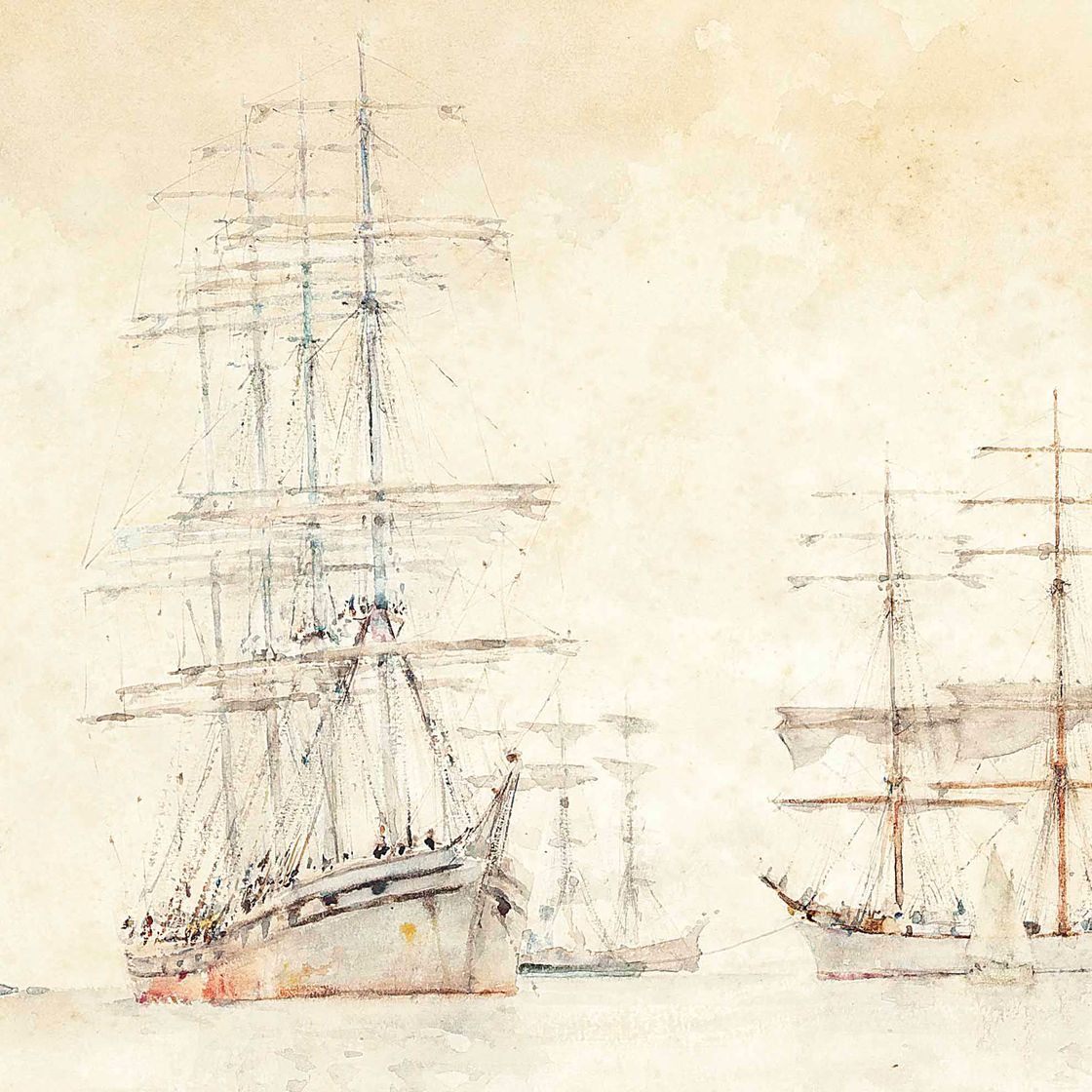 Henry Scott Tuke — Винджаммеры стоят на якоре