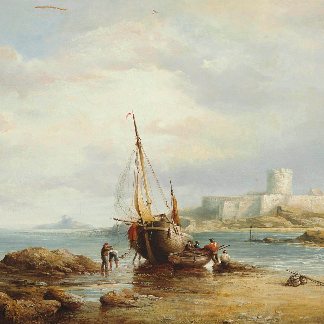 Henry Taylor — Вид на ул. Обен Форт, залив Сент-Обен, Джерси