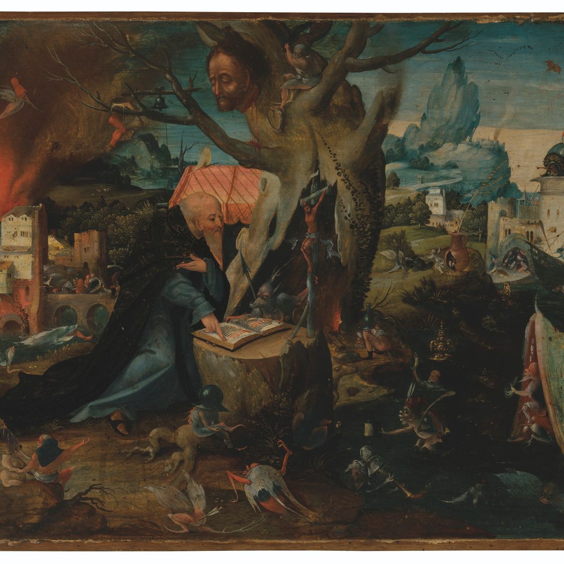 Hieronymus Bosch — Искушение святого Антония, изображение 1