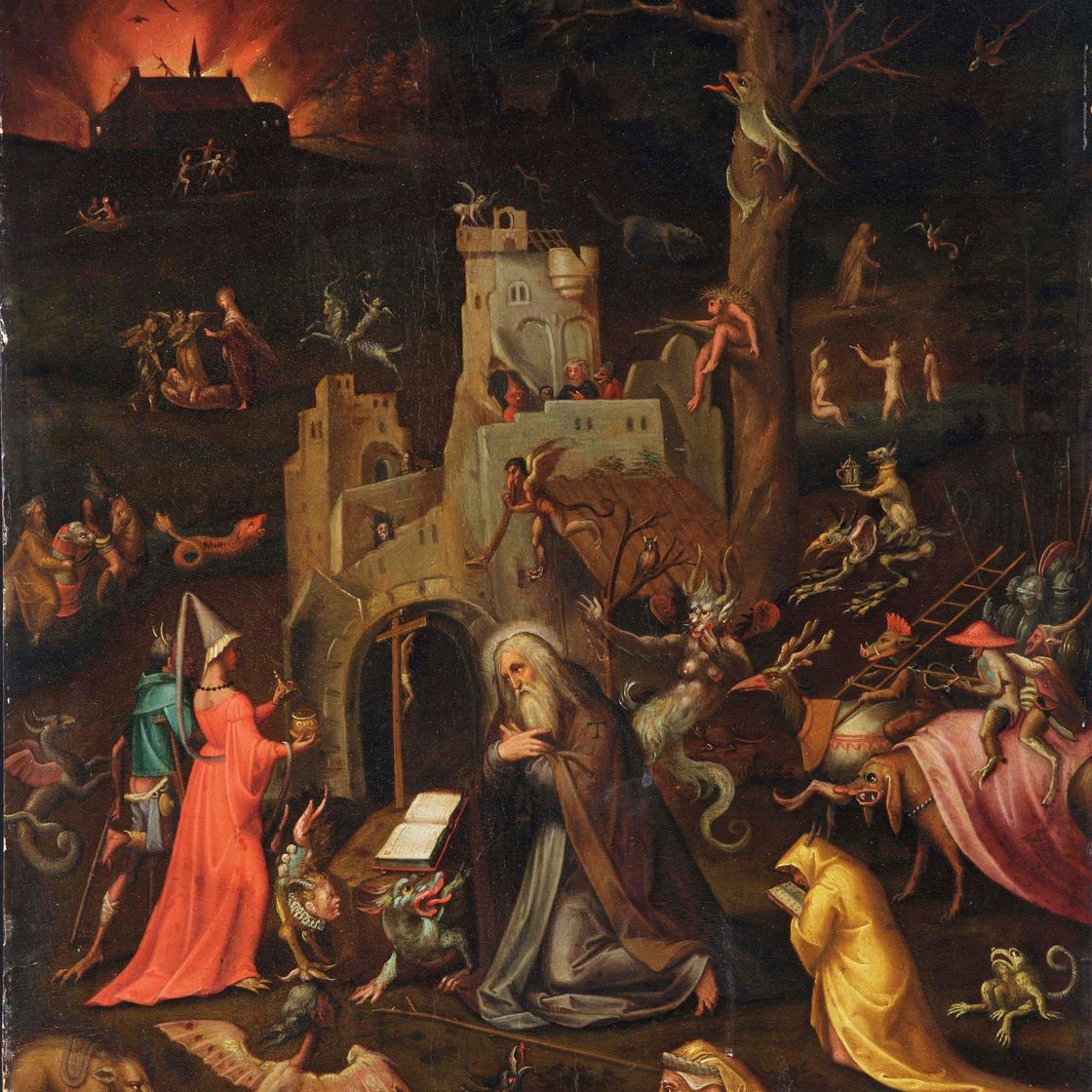 Hieronymus Bosch — Искушение святого Антония