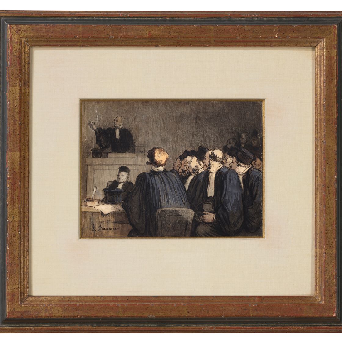 Honoré Daumier — Сцена суда (Ле Плэйдуайер), изображение 3