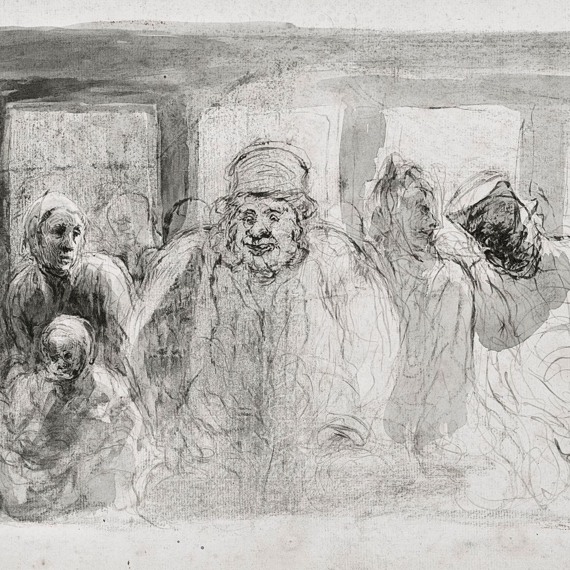Honoré Daumier — Омнибус, изображение 1