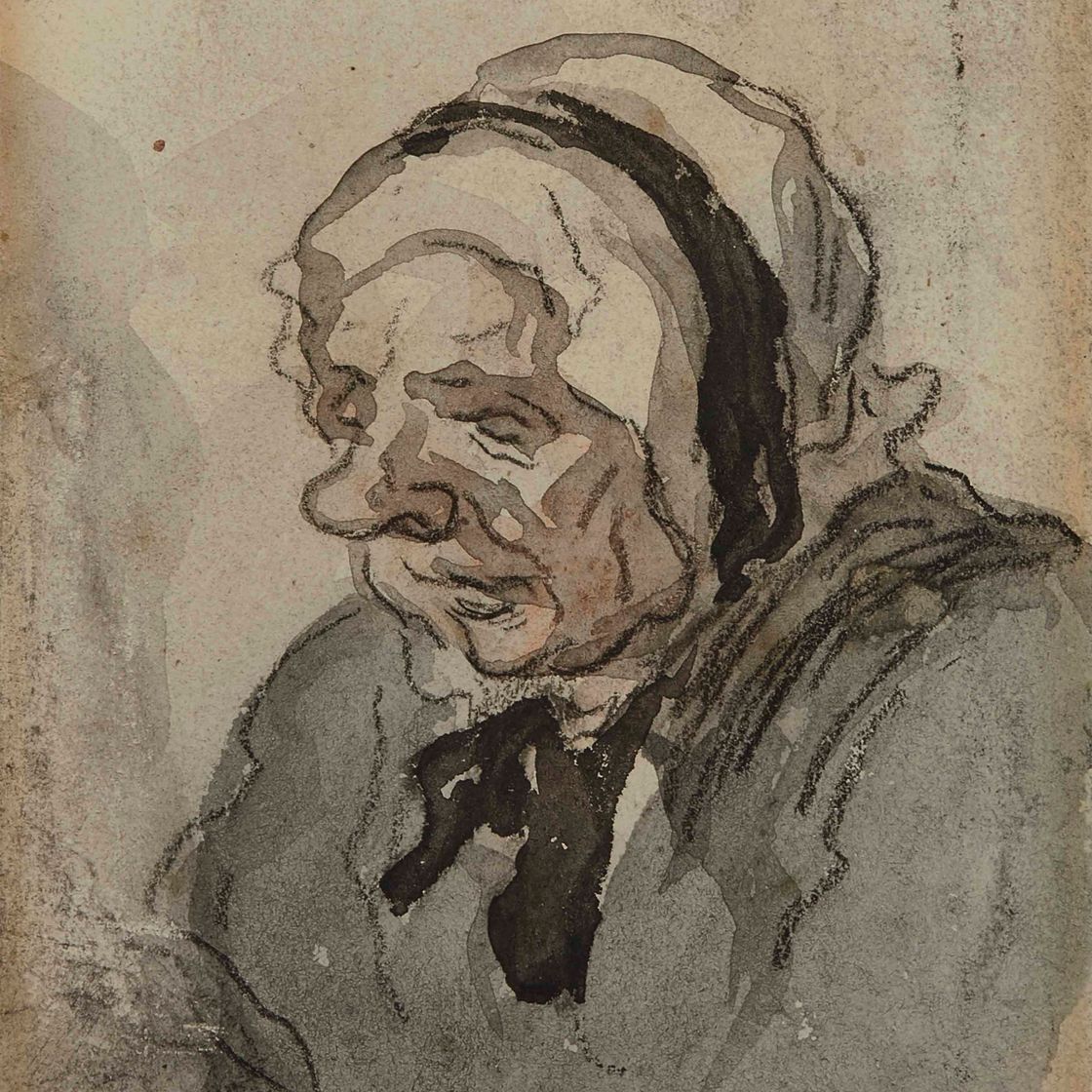 Honoré Daumier — Встреча наедине с женщиной с важной прической