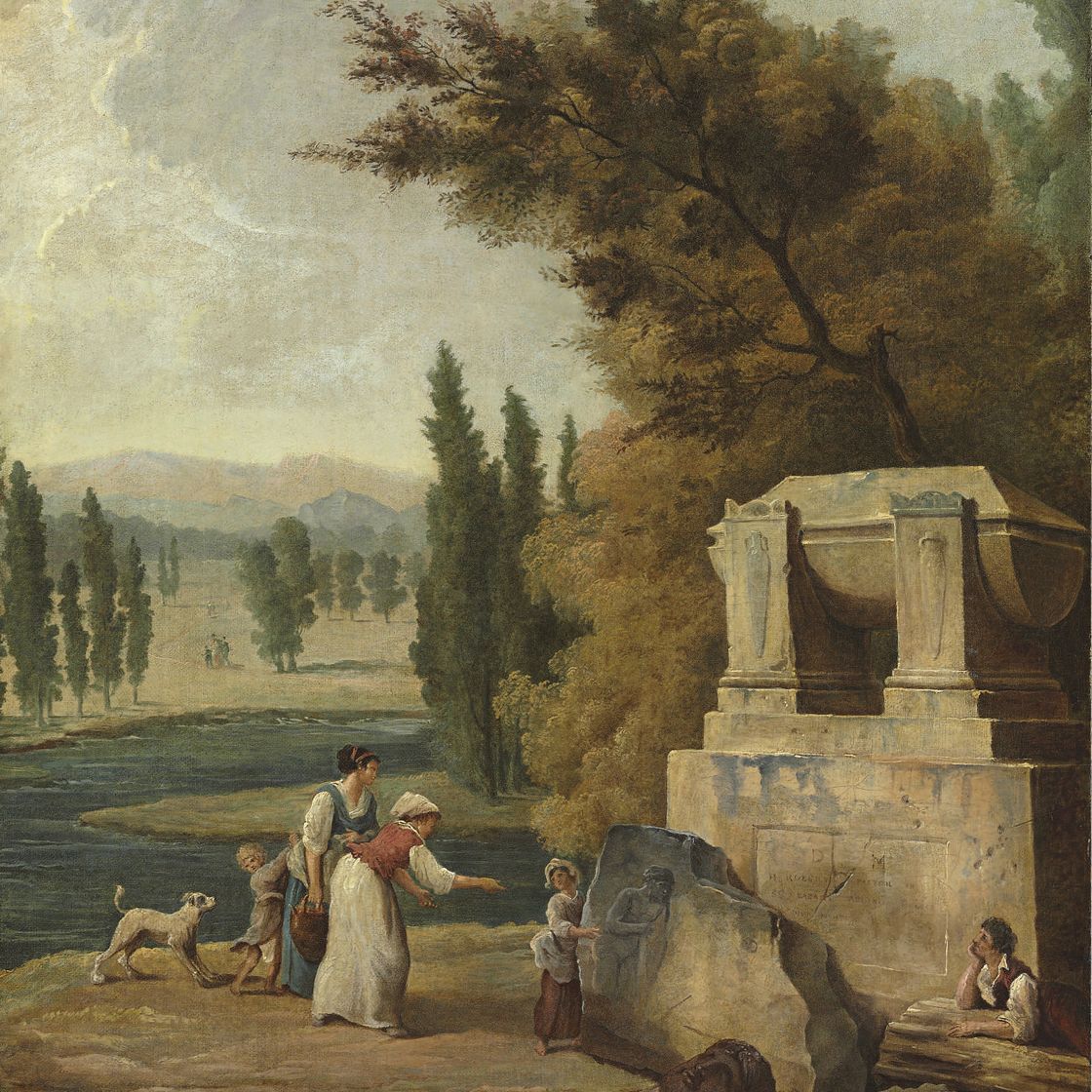 Hubert Robert — Парк в Эрменонвиле