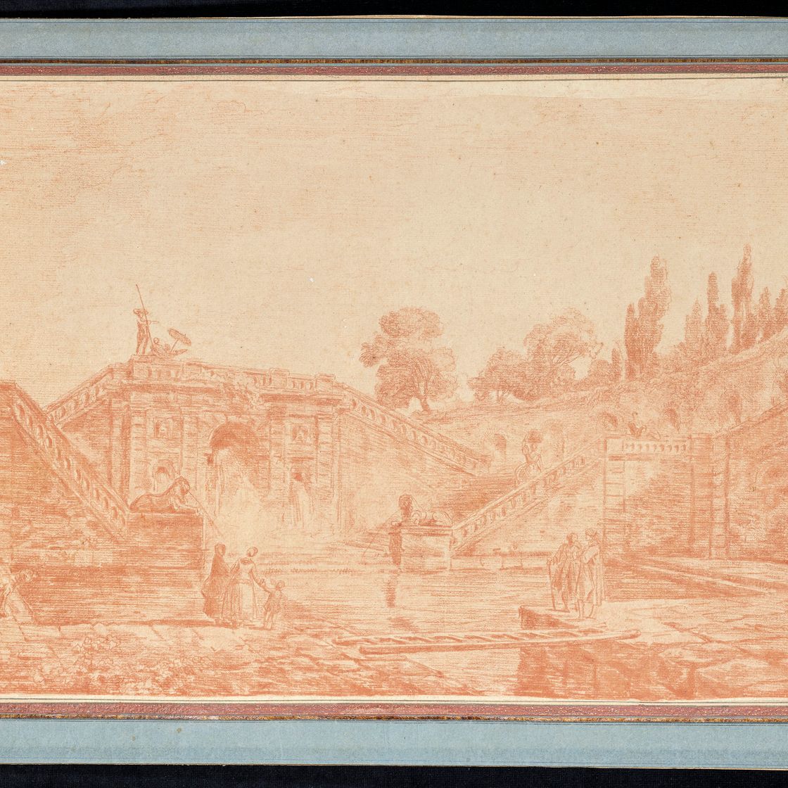 Hubert Robert — Человек, который тратит деньги на лаванду а-ля Фонтейн, изображение 3