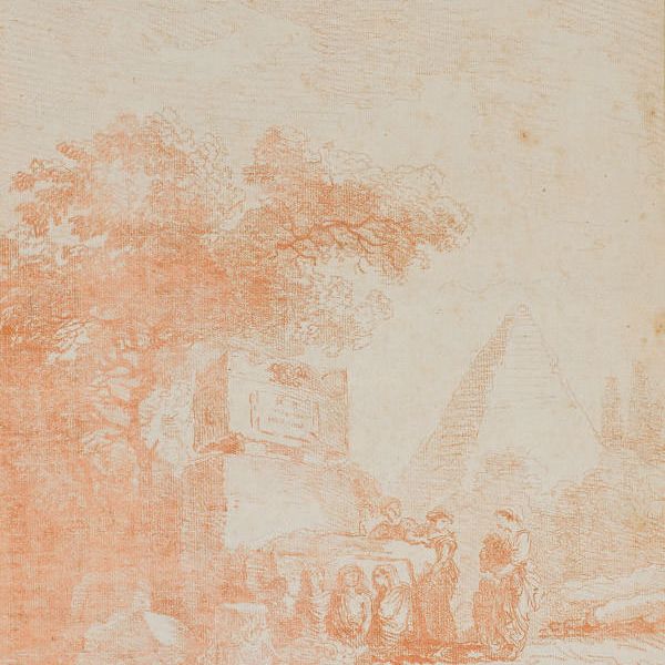 Hubert Robert — Женщины, которые прячутся в гробницах и платят за это