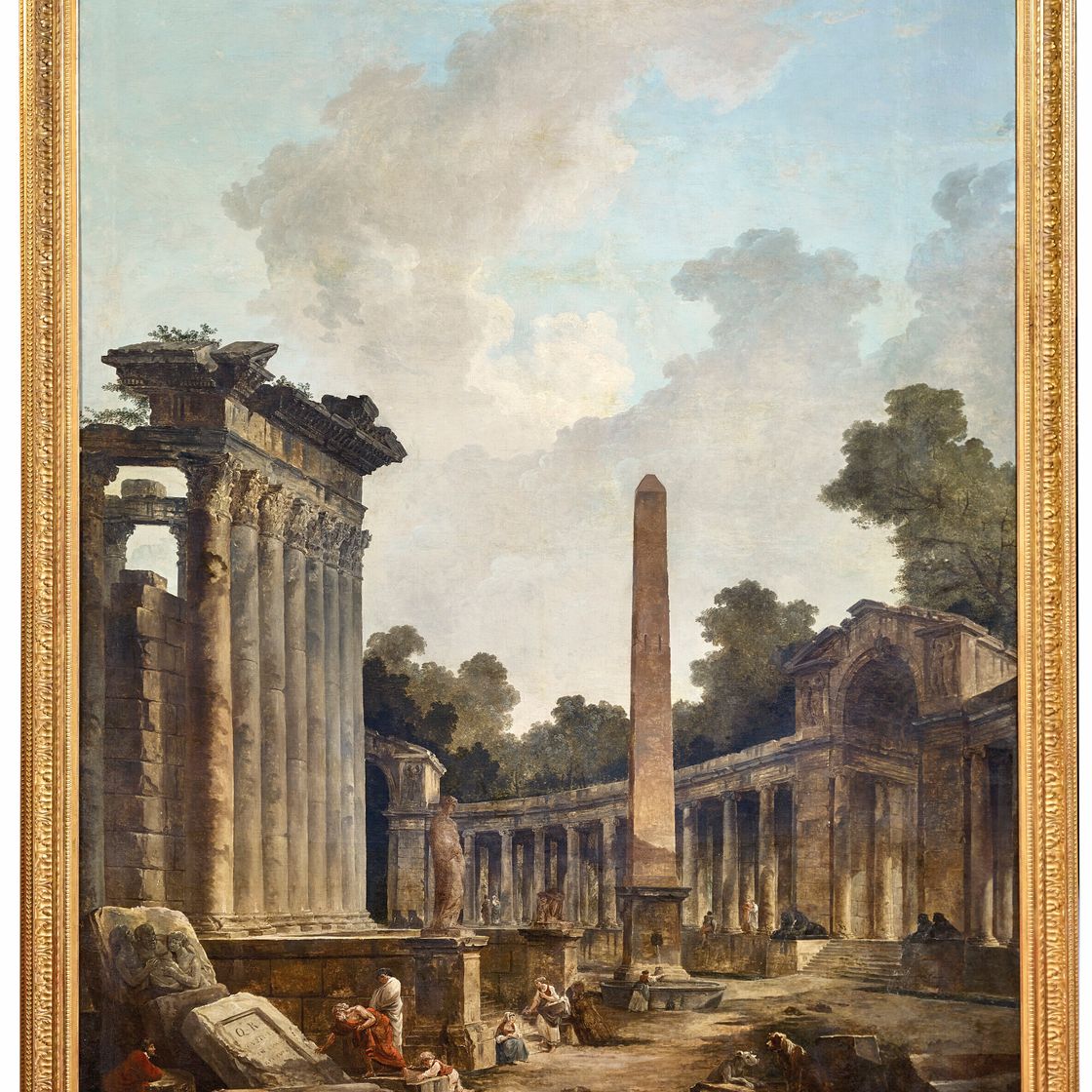 Hubert Robert — Прогулка по обелиску и колоннаде, изображение 2
