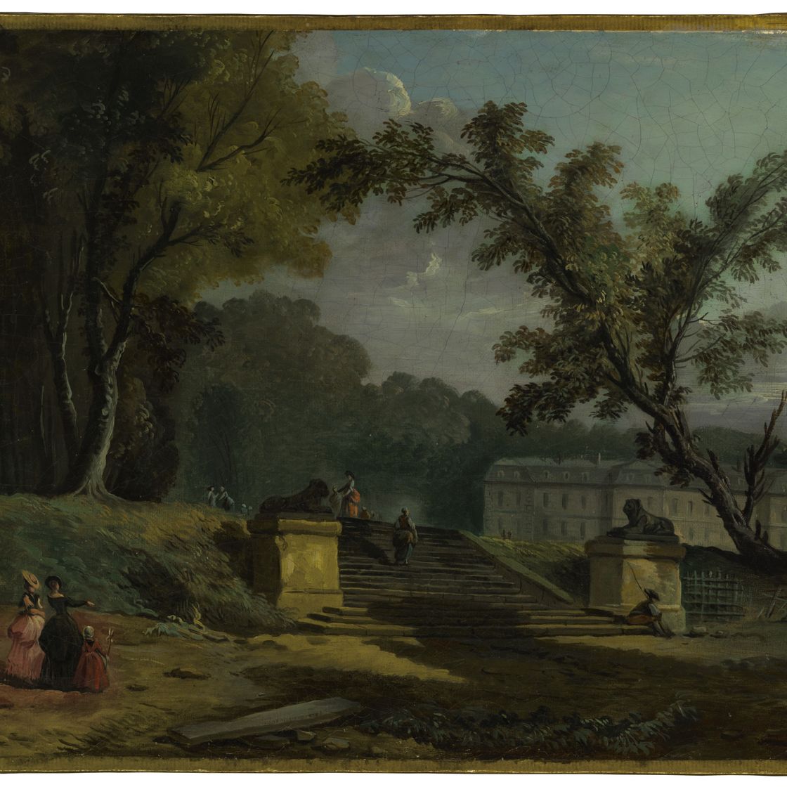 Hubert Robert — Сад замка, традиционно называемого Шато де Сен-Клу, изображение 2