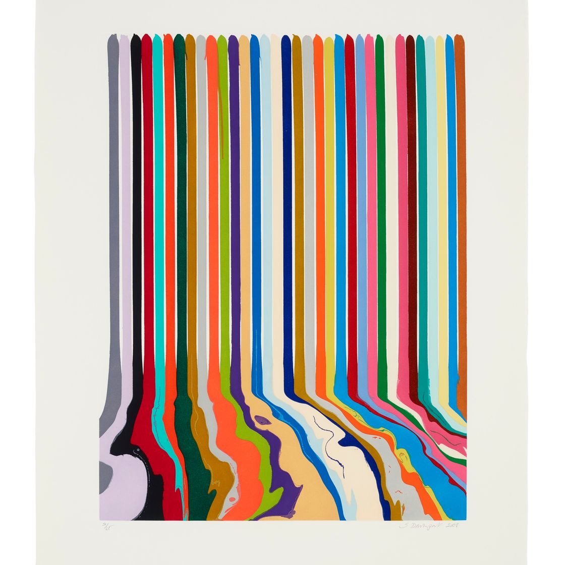 Ian Davenport — Выгравированные линии: Тридцать четыре, Тридцать Пять и Тридцать шесть, изображение 2