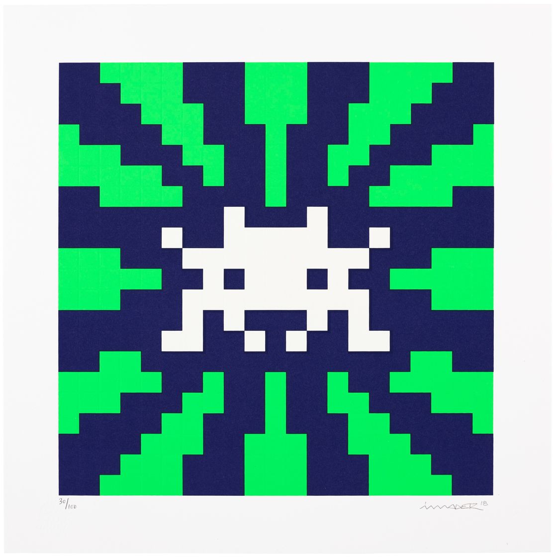 Invader — Закат (синий и зеленый)