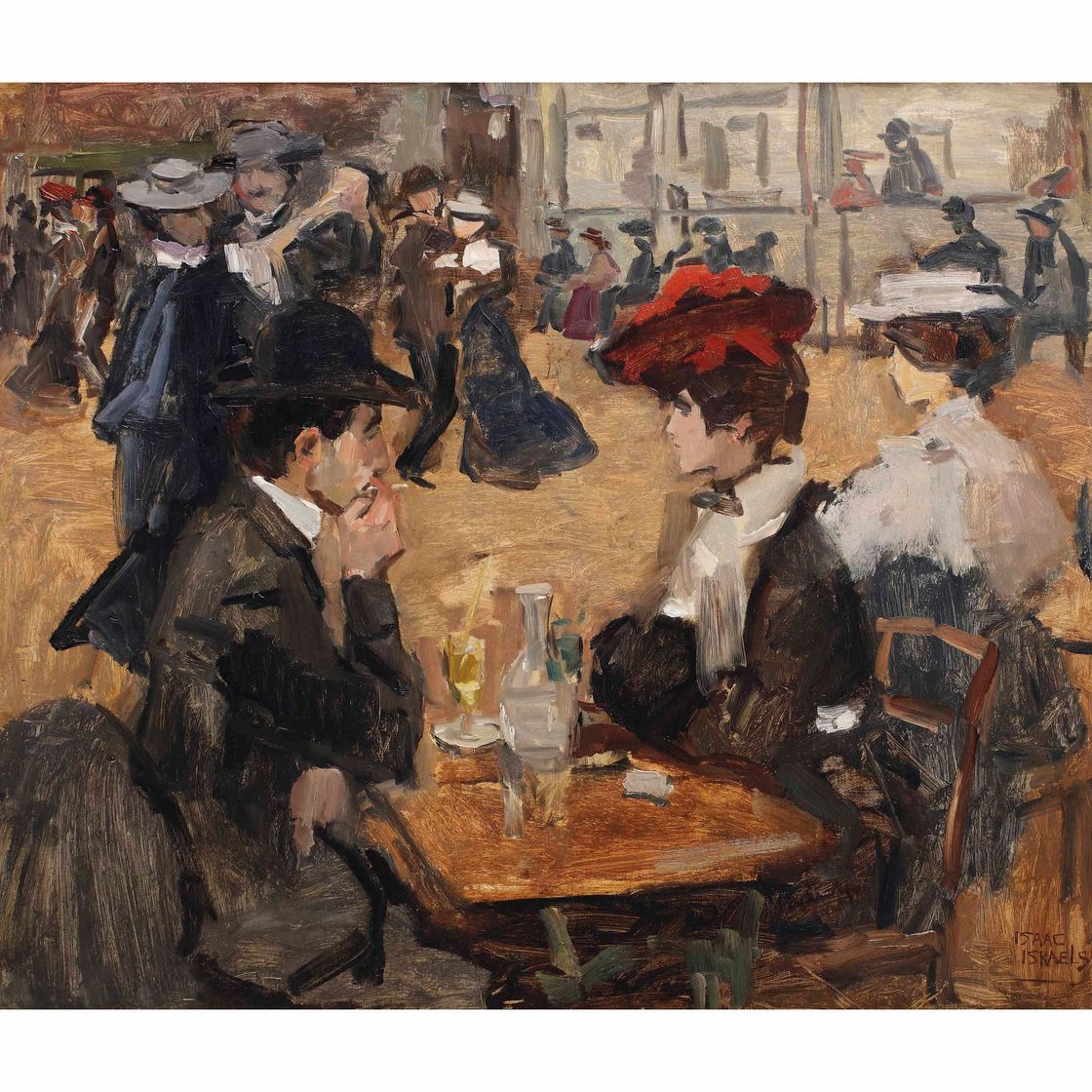 Isaac Israels — Кафе "Танцующий", Мулен-де-ла-Галетт, Париж