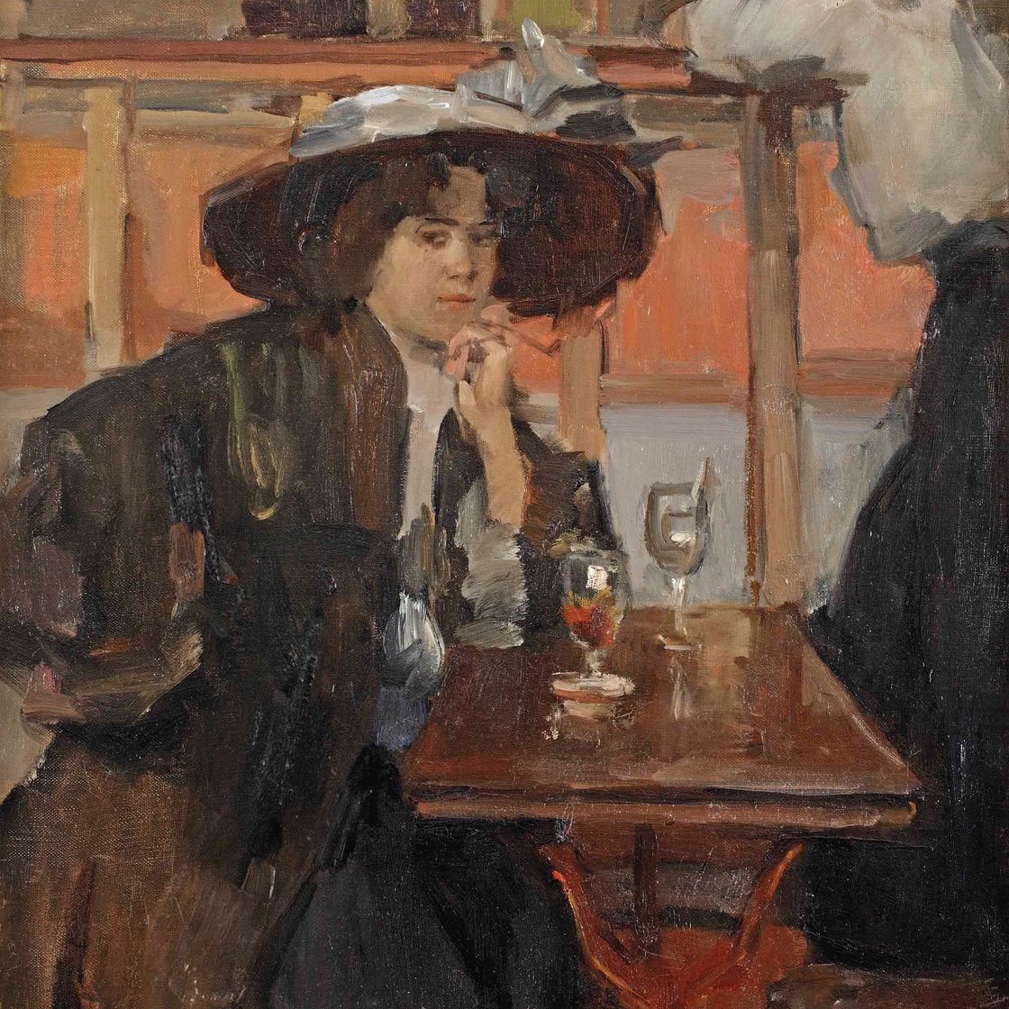 Isaac Israels — В парижском кафе