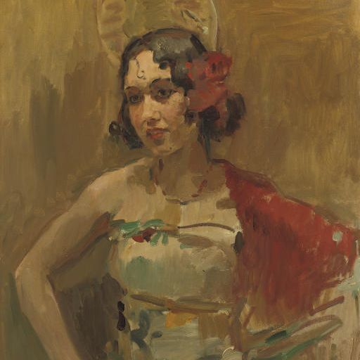 Isaac Israels — Дансерес встретил руде Шьяль, испанскую красавицу