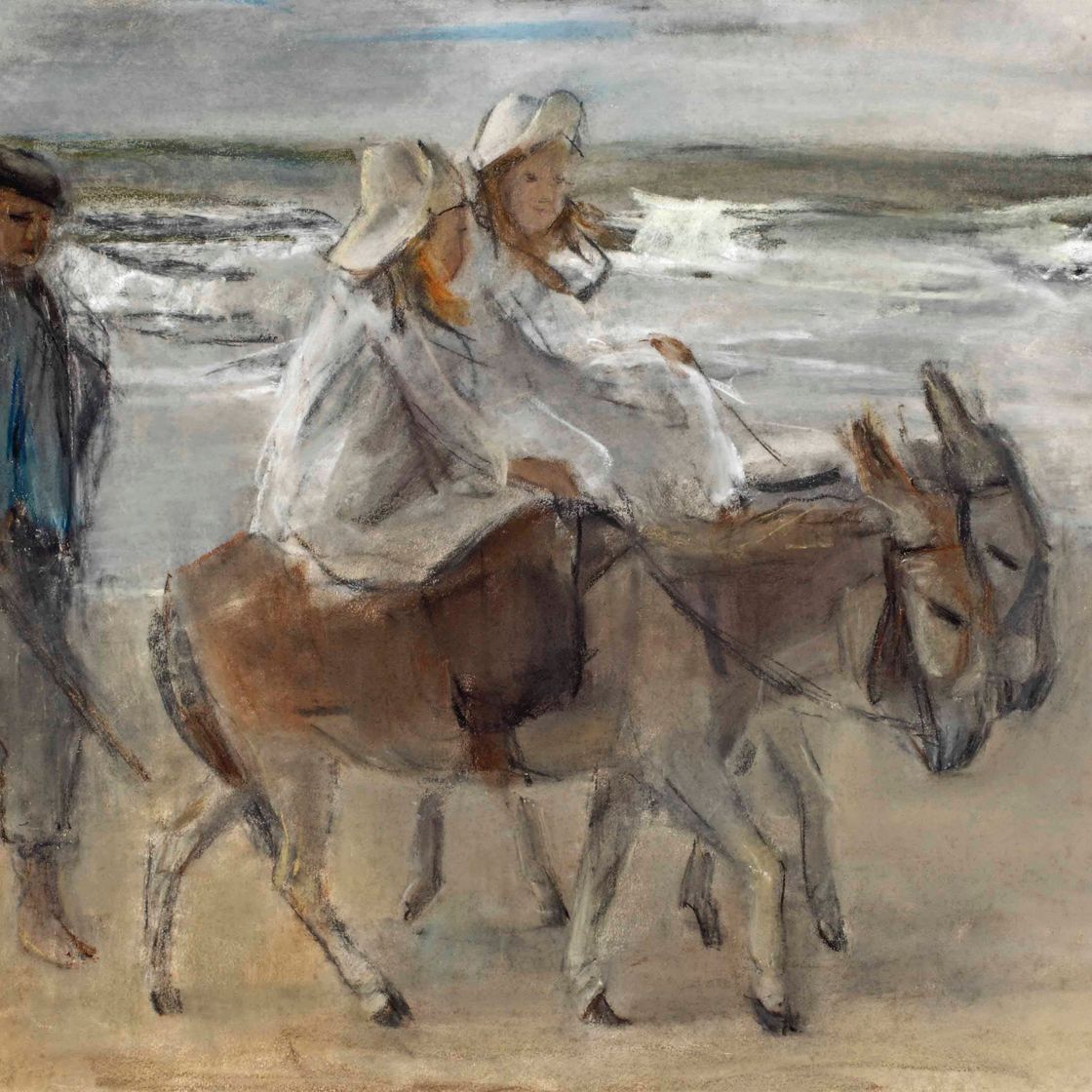 Isaac Israels — Прогулка на осле, Схевенинген