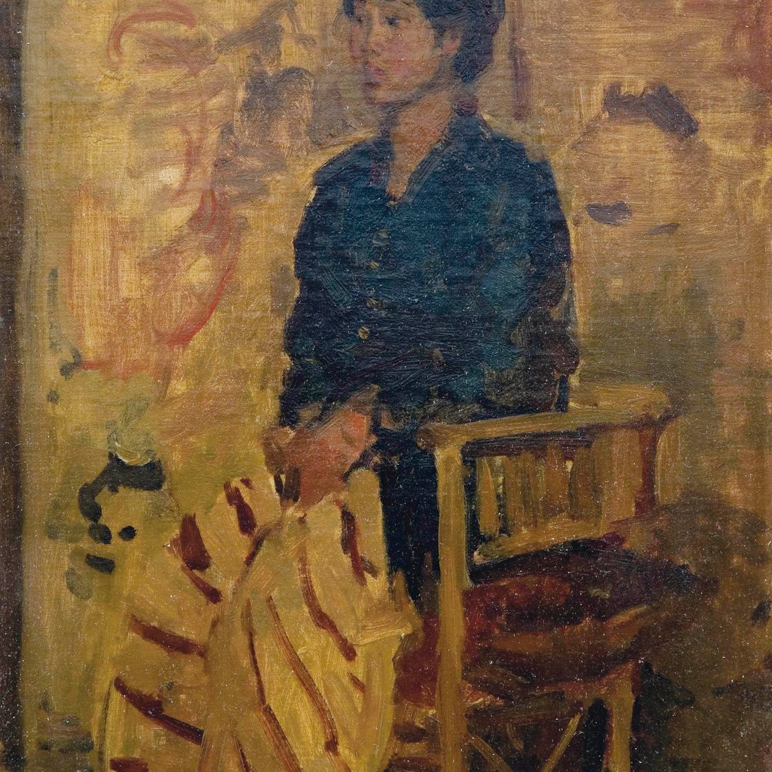 Isaac Israels — Портрет сидящей яванской красавицы