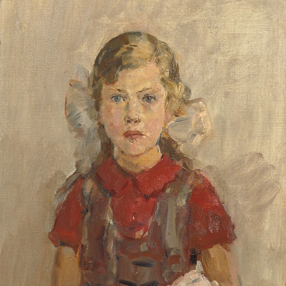 Isaac Israels — Маленькая девочка и ее кукла